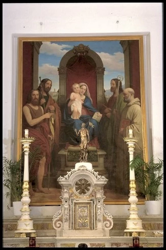 Madonna in trono con Gesù Bambino e santi